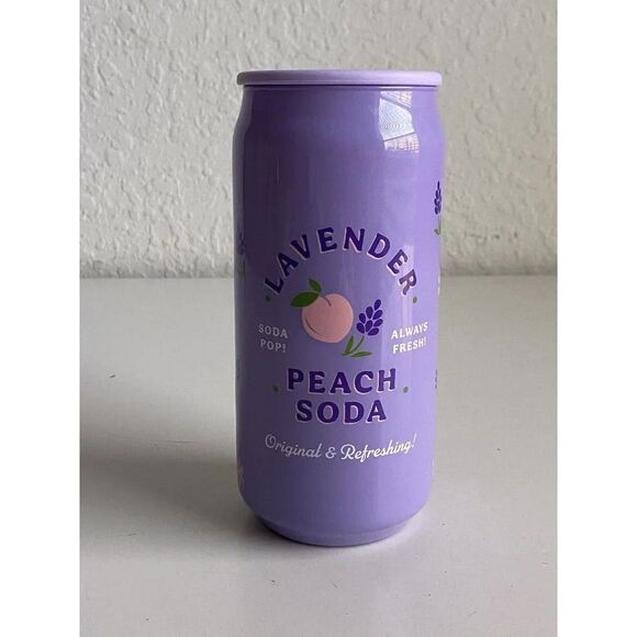 DW Home Lavender Peach Soda Pop Scented Candle 24.3 Oz Purple NEW - Picture 1 of 10